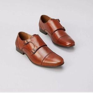 Brand - find. Men's Leather Derby Shoes, Brown, Ta